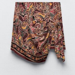 Zara Printed Skort with Knot
